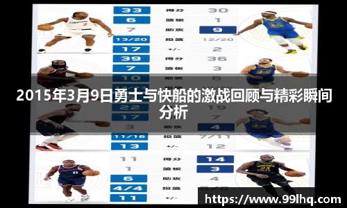 2015年3月9日勇士与快船的激战回顾与精彩瞬间分析